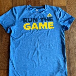 Adidas Blue and Yellow Game T-Shirt